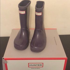 Hunter girls purple rain boots